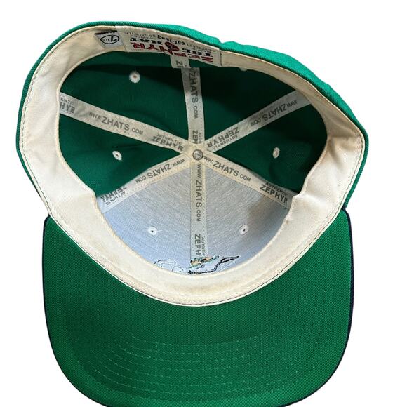 NOTRE DAME Fighting Irish Big Stich Logo Green/Navy NCAA Baseball Cap SZ 7 1/2 - Picture 6 of 8